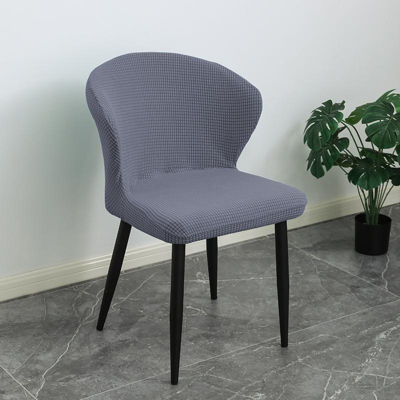 

Latest Style Velvet Sheep Horn Chair Cover Large Curve Dining Chair Cover Anti-stained Chair Cover Dust Stool Cover 40CM