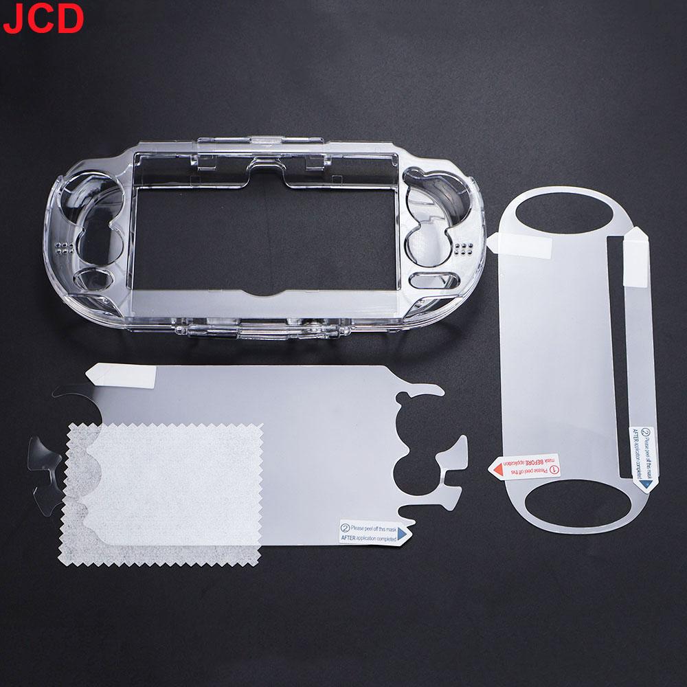 Clear Crystal Case Hard Shell For PSV 1000 2000 Transparent Protection Cover For PSP1000 2000 3000 With Screen Protector Film