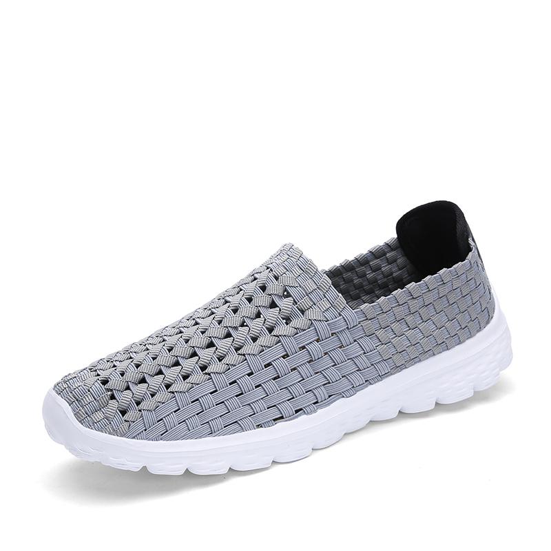 Erkek Slip on Hollow Woven Günlük Ayakkabı Upstream Ayakkabılar