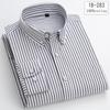 New In Shirt 100%cotton Long-sleeve Shirts for Men Slim Fit Plain Shirt Thin Plaid Striped Tops Fashion Elegants Office Clothes