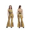 70er Jahre Disco Kostüm für Damen - Retro Europäischer & Amerikanischer Stil Halloween Bühnenoutfit