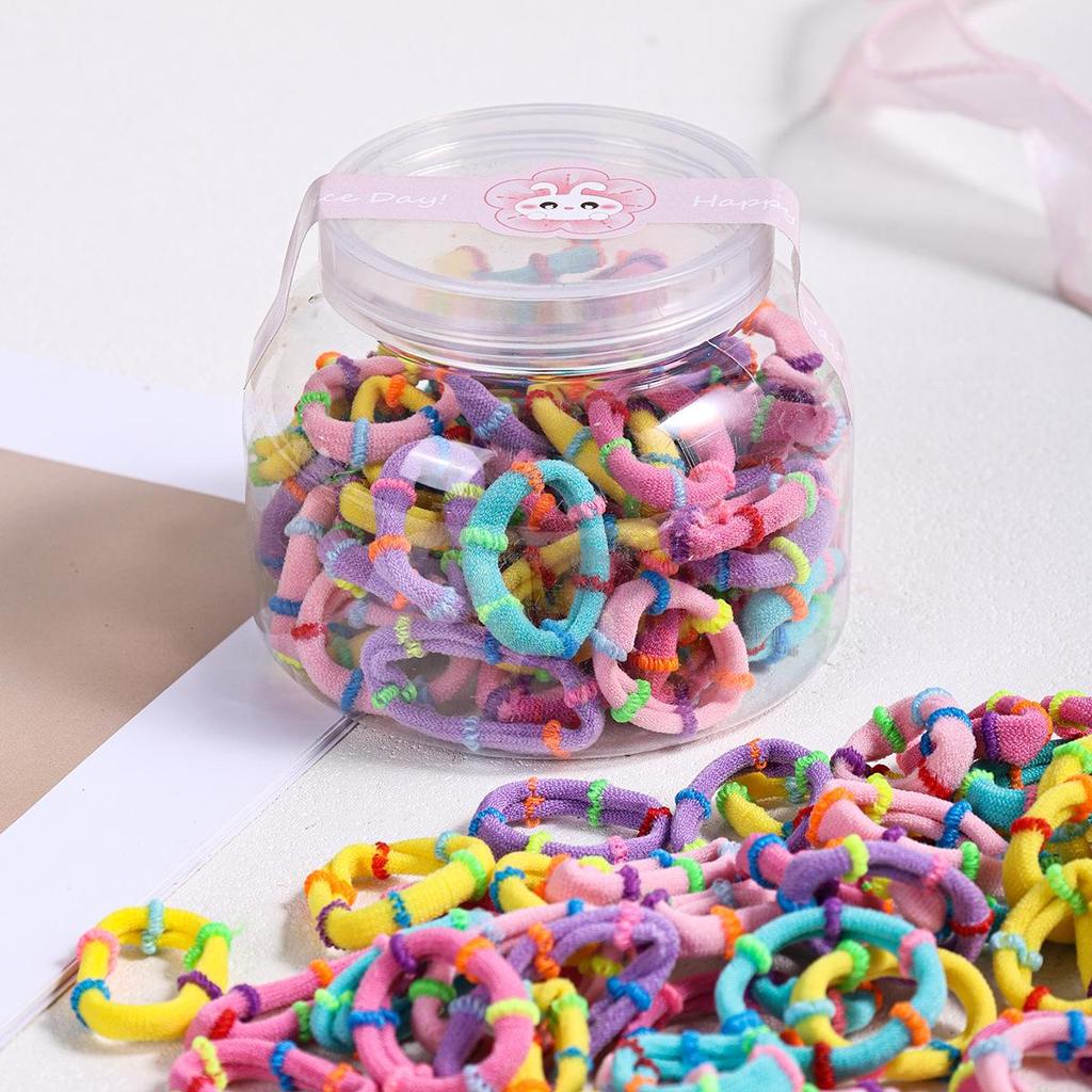 High-Elasticity Hair Ties for Girls - Gentle on Hair, Perfect for Children's Hairstyles