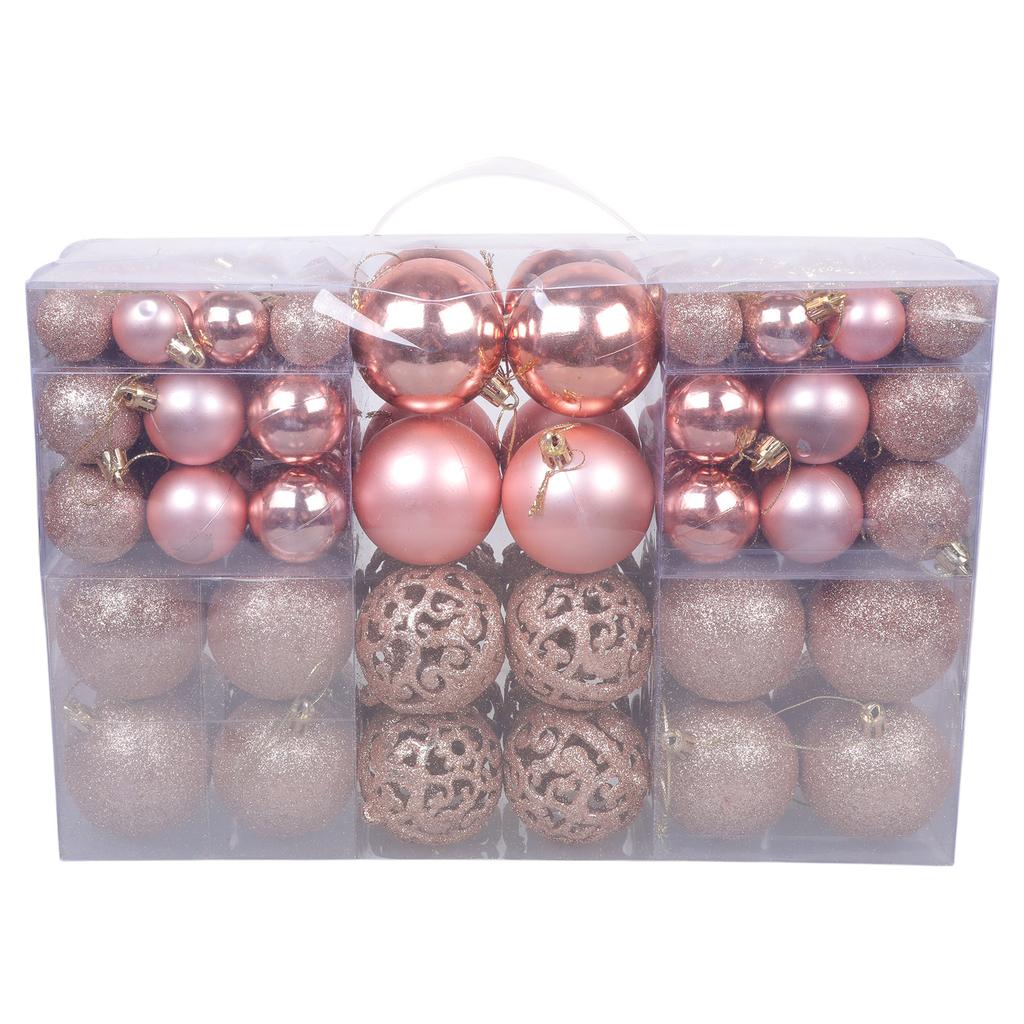 Colorful Christmas Ball Ornament 100pcs/box Hanging Christmas Ball Pendant Ornament Christmas Baubles Balls