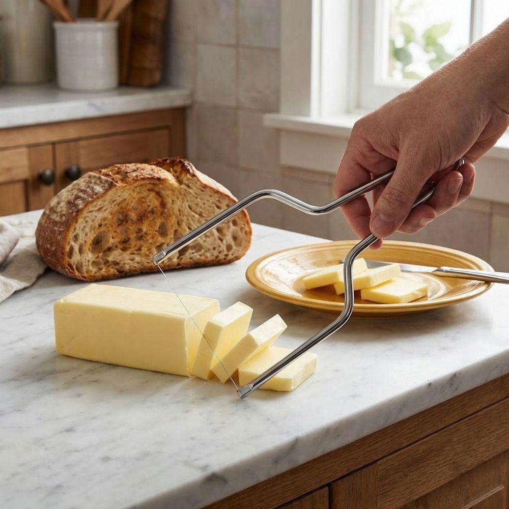 2PCS Y Type Cheese Cutter Ergonomic Butter Cutter Kitchen Tool Cheese Slicers  Baking