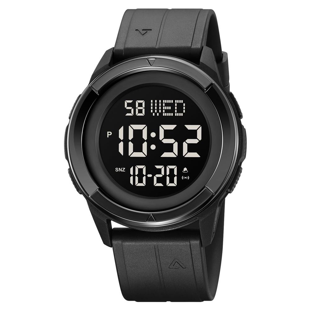 

Watch Men s Wristwatch Waterproof Digital Hand Clock Stopwatch LED Alarm Countdown Double Time Function Japanese Instruction Manual Black