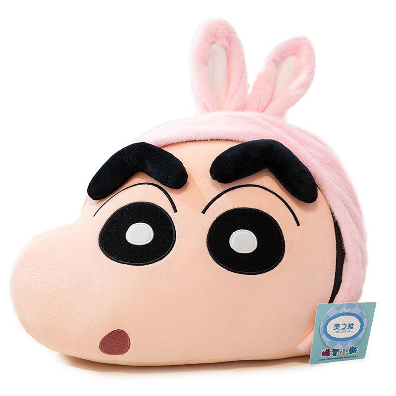 Genuine Crayon Small New Head Pillow Cute Drag Bee Rabbit Superman Frog Series Head Pillow Doll