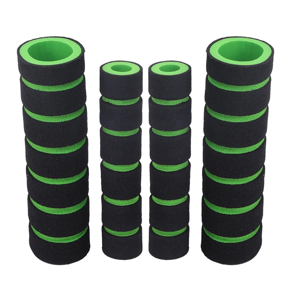 4PCS/SET Bicycle and Motorcycle Handlebar Foam Sponge Grip Cover Universal Anti-slip Soft Handlebar Modification Accessories