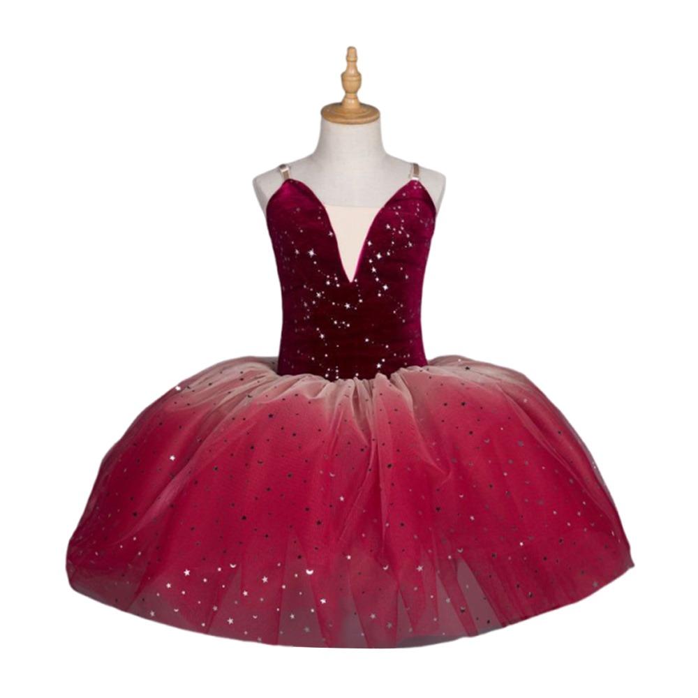 

Sequin Ballet Tutu Blingbing Red Princess Dress Fashion Kids Ballet Dress Children 120CM
