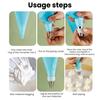 Yousheng Reusable Piping Bag for Cake Decorating Food Grade Disposable Pastry Cream Bag Transparent Baking Supplies