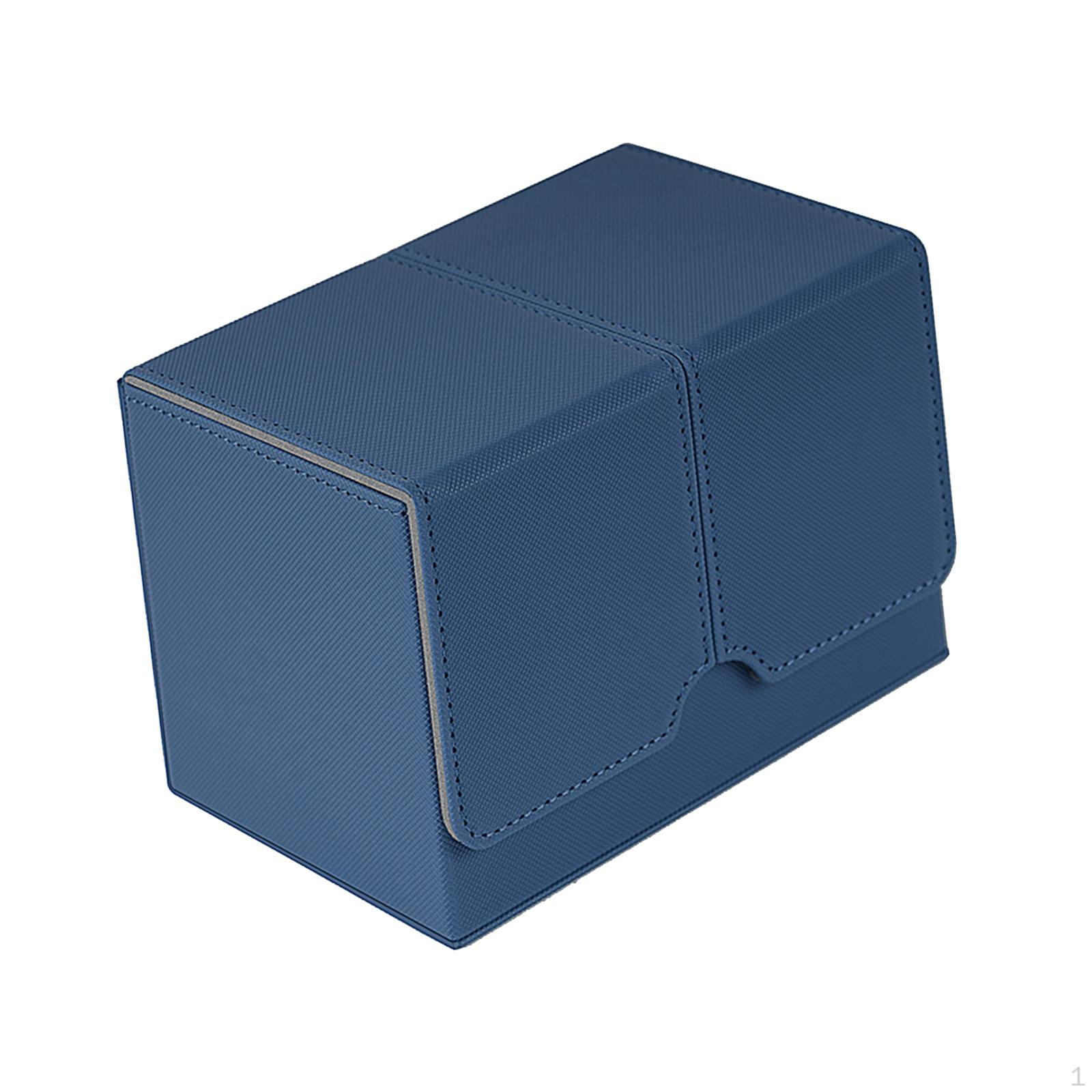 

Card Deck Box Cards Holder Game Protectors TCG Sleeved Storage Blue