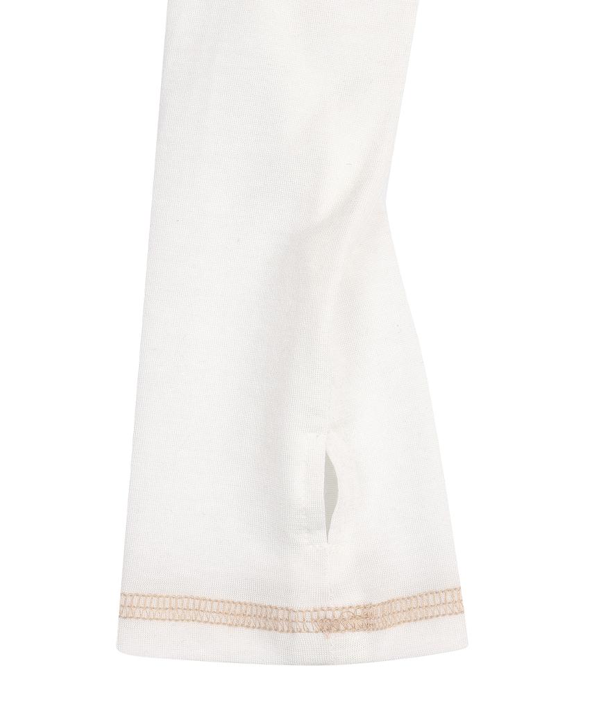 Yusentig Stitch Off-Shoulder T-Shirt Ivory Aw5Xe23203