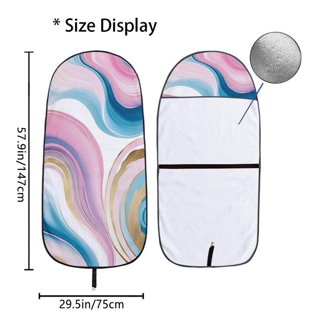 Universal Car Seat Towel Cover for Gym & Exercise - All-Season Front Seat Protector