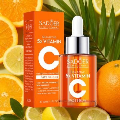 SADOER Vitamin C Aufhellendes Gesichtsserum für Gesichtsfeuchtigkeit Anti-Falten Anti-Aging Gesichtsessenz Hautpflegeprodukte
