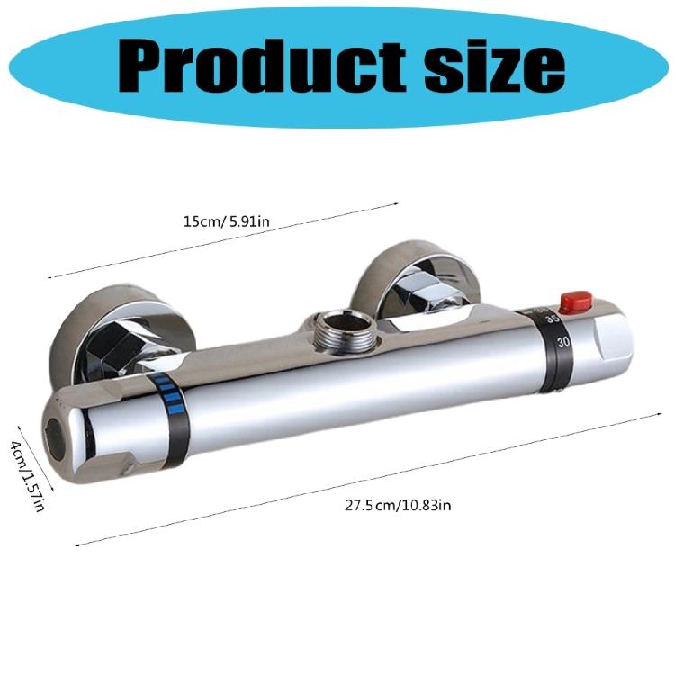 Thermostatic Bath Shower Mixer 2 Handle Thermostatic Shower Valves Showering Faucet Temperature Control Valves Easy Use