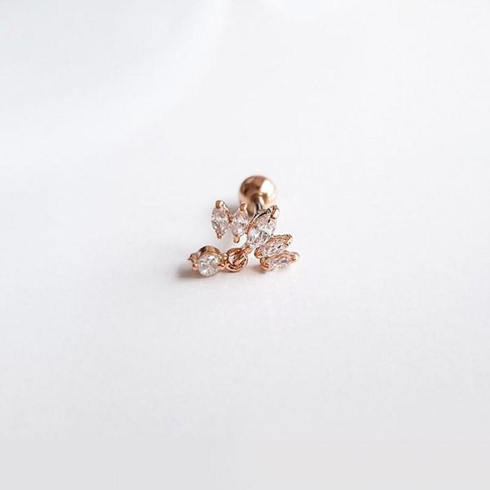 [Studio Jewel] Crown Cubic Surgical Steel Piercing (S6419626)