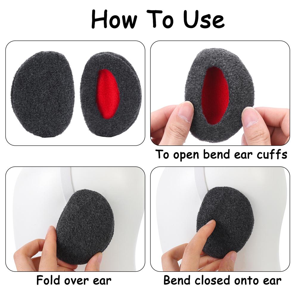 Winter Women Man Bandless Ear Cover Ear Warmers Earbags Fleece Earmuffs