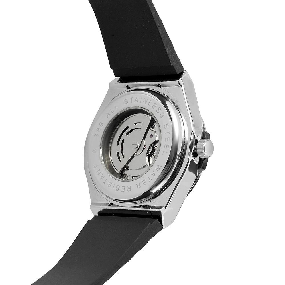 Jaragar Men'S Fashion Casual Rubber Calendar Fully Automatic Mechanical Watch