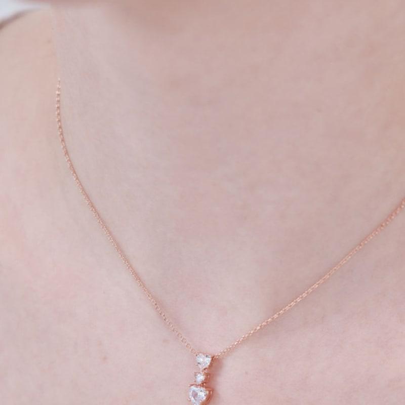 ELLE Jewelry Bling Heart Necklace ELBRNN230