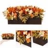 Artificial and Maple Leaf Fall Table Centerpiece for Festival and Thanksgiving Decor