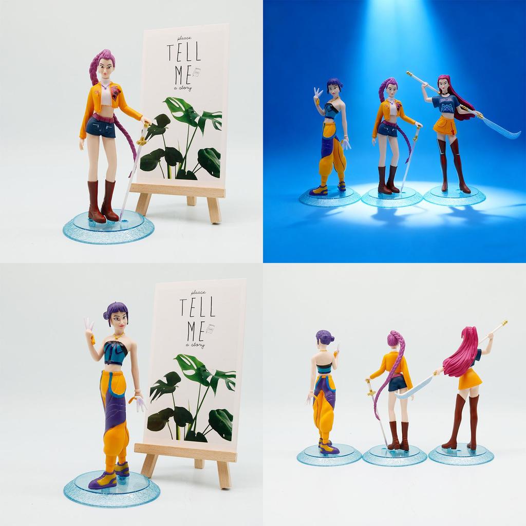 Kpop Demon Hunter Collectible Pvc Figures With Authentic Design For Display And Gifting