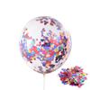 Transparent Sequined Latex Balloons for Parties and Weddings, 2.8g