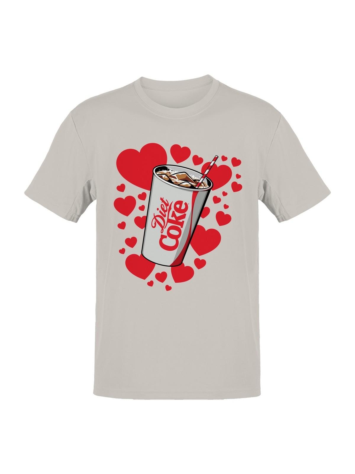 Diet Soda Love Sticker Mens T-shirt XXXL