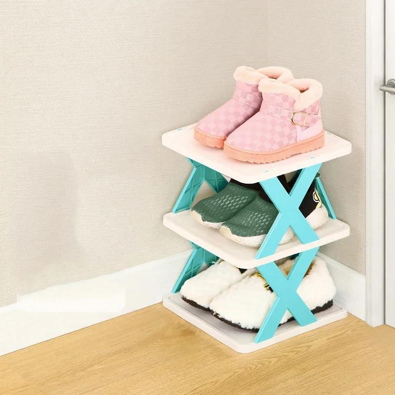 

6-ярусная съемная штабелируемая полка для обуви, органайзер для хранения обуви, экономящая место полка для обуви, пластиковые шкафы для обуви, ящик для входной двери