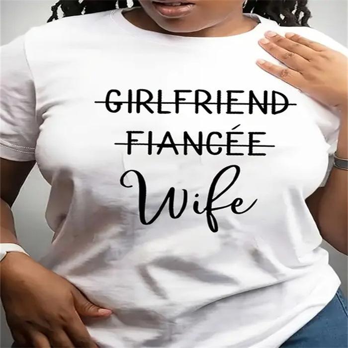 Summer Round Neck Pure Cotton Top Fashionable Casual Fashion Short Sleeved Women's Printed T-shirt