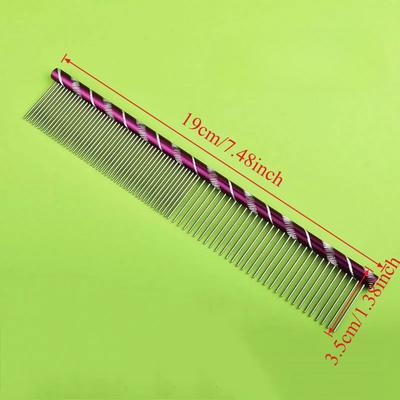 Pet Dog Comb Straight Comb Cat Cleaning Brush Stainless Steel Lightweight Pets Cat Grooming Combs Dogs