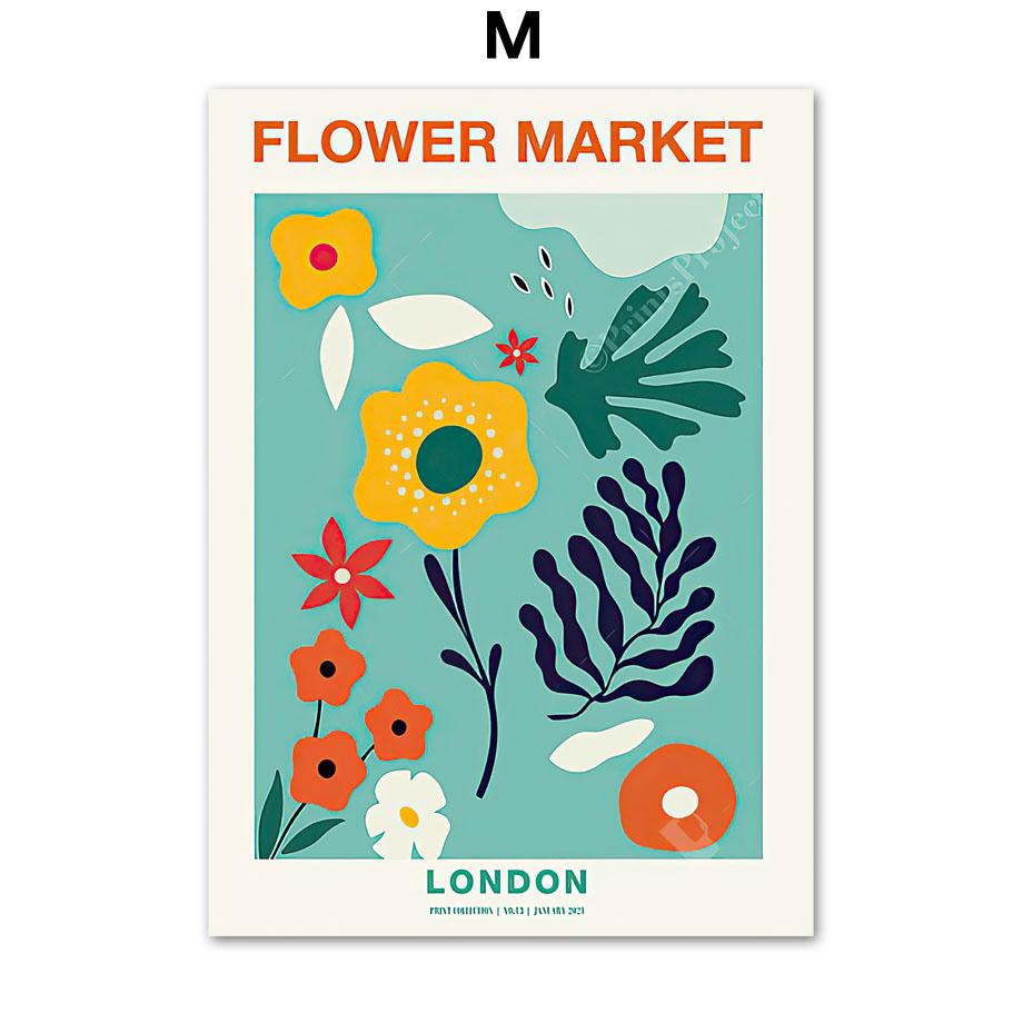 

Настенные художественные принты, картина на холсте, Нью-Йорк, Мадрид, Матисс, ретро, ​​Токийский цветочный рынок, скандинавский постер, Декор, фотографии для гостиной 30X40 cm No Framed