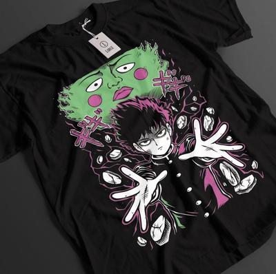 Mob Psycho 100 Shirt Shigeo Kageyama Tshirt Reigen T-Shirt Ritsu Teru Anime Tee