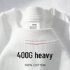 400g Unisex Heavyweight Pure Cotton Minimalist Crew Neck T-Shirt