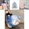 Mochila de Peluche Cinnamoroll con Cierre de Cremallera Para Uso Diario y Almacenamiento a la Moda