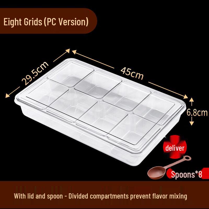 Commercial Multi-Compartment Seasoning & Ingredient Box