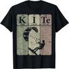 Kitesurfing Periodic Table Elements Kiteboarding Retro T-Shirt(19)