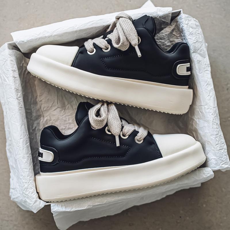 New Men's Women Casual Shoes Chausare Femme 2025 Luxury Brand Non-slip Platform Sneakers Lace-up Soft Board Shoes Zapatos Hombre