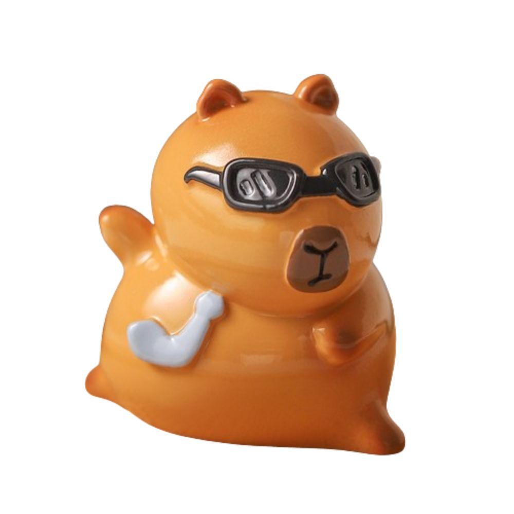 

Животные Капибара Фигурка Игрушки Модель Моделирование Капибара Животные Фигурки Мультяшная фигурка Модель Капибара