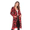 2026 Autumn Leopard Print Open-Front Knitwear Cardigan for Women - European & American Style