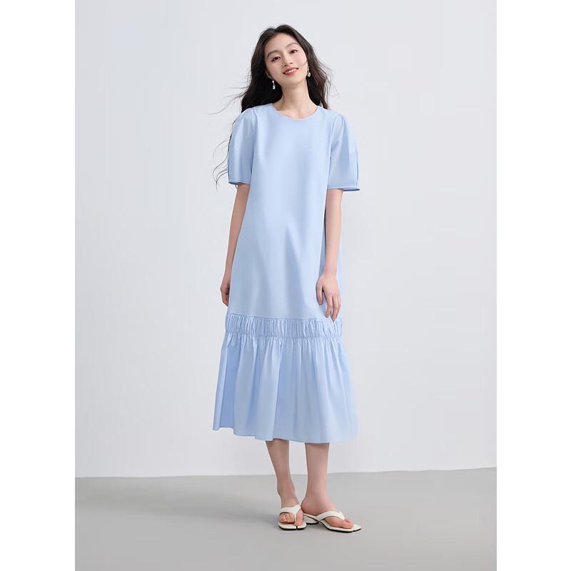 

San Cai 2025 Summer Xinjiang Cotton A-Line Midi Dress M