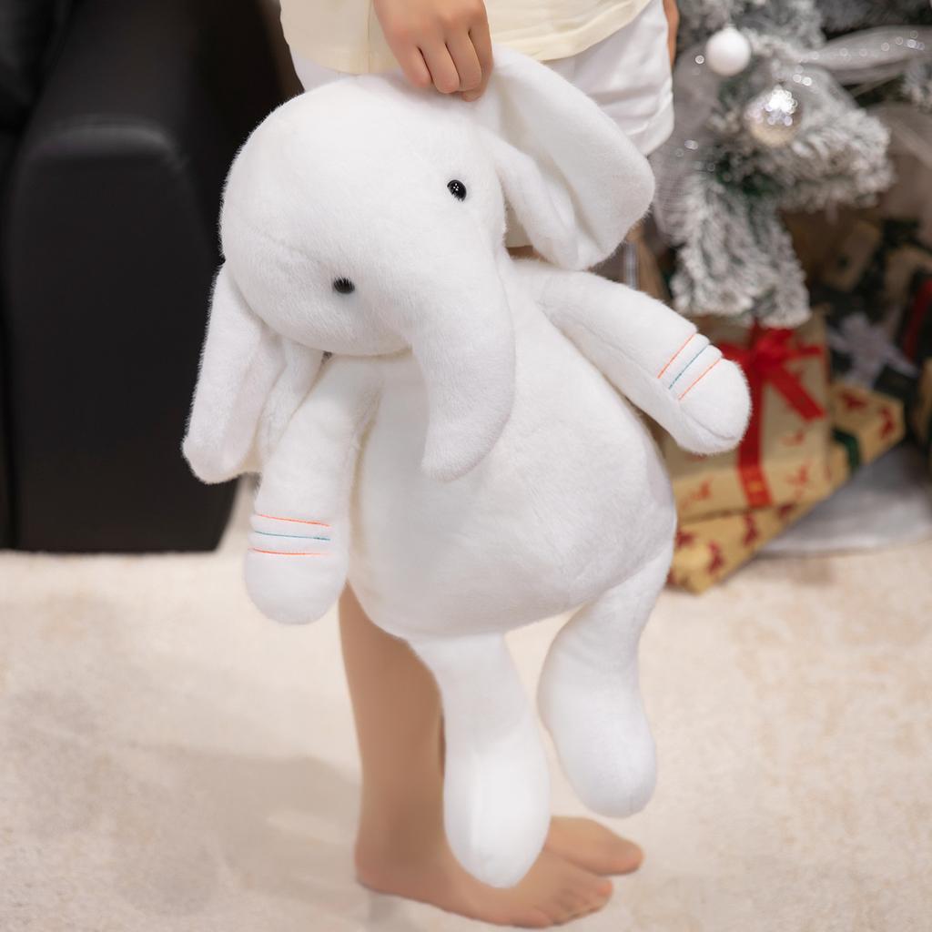 Cute baby elephant doll plush toy elephant doll child soothing doll girl birthday gift sleeping pillow