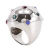 Louis Vuitton Bookle Dreille Ring Strass Cocktail Planet Rare Design multicolor/Rhinestone #6.8(US Size) 36.04g Unisex Used