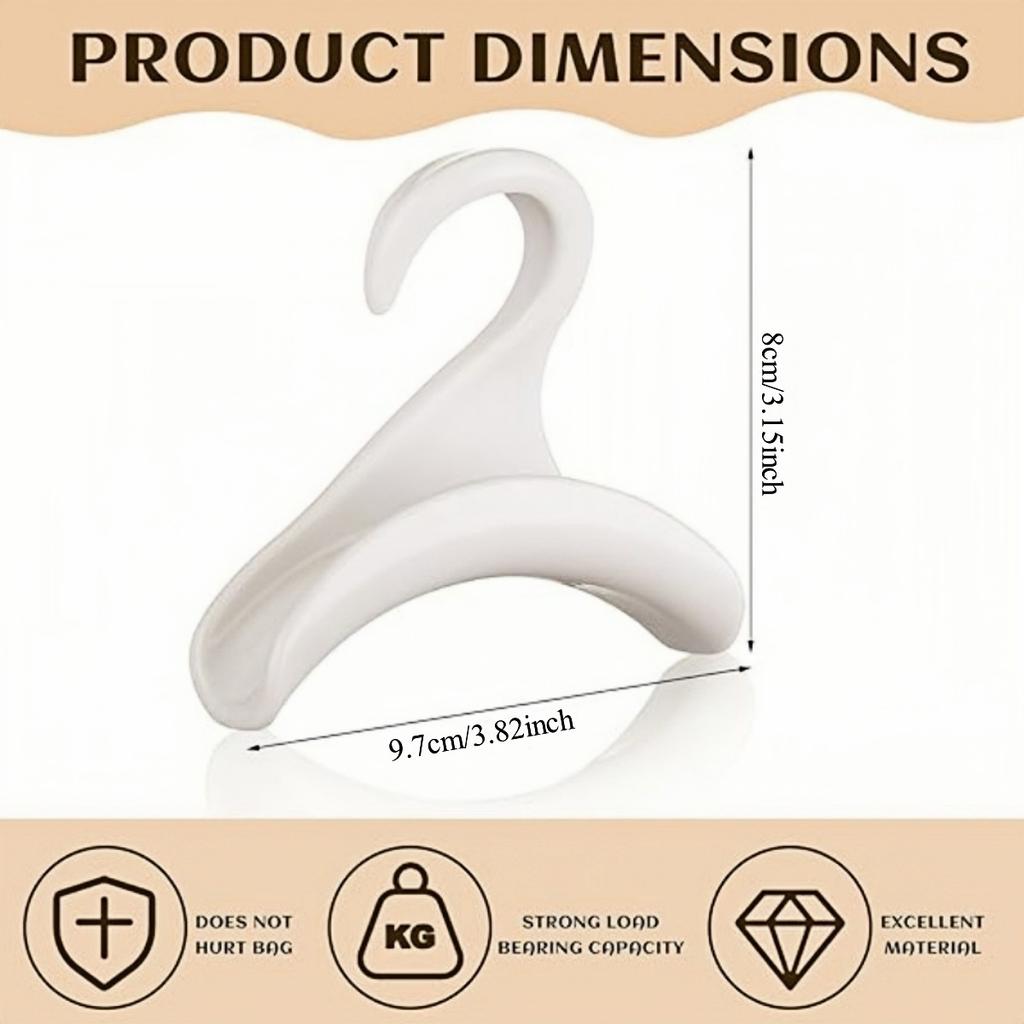 10PCS Bag Hanger Hook Handbag Hat Scarf Storage Rack Wardrobe Backpack Hook Handbag Holder Storage Rack