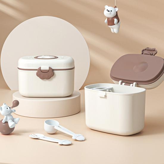 380/550ML Portable Milk Powder Storage Box Leak-Proof Baby Formulas Dispenser Outdoor Travel Sealed Food Snack Storage Container