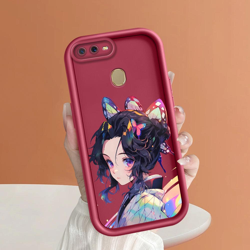 Soft Silicone Square Ladders Cartoon Pattern Full Cover Camera Protection Shockproof Case for OPPO Reno Realme OnePlus