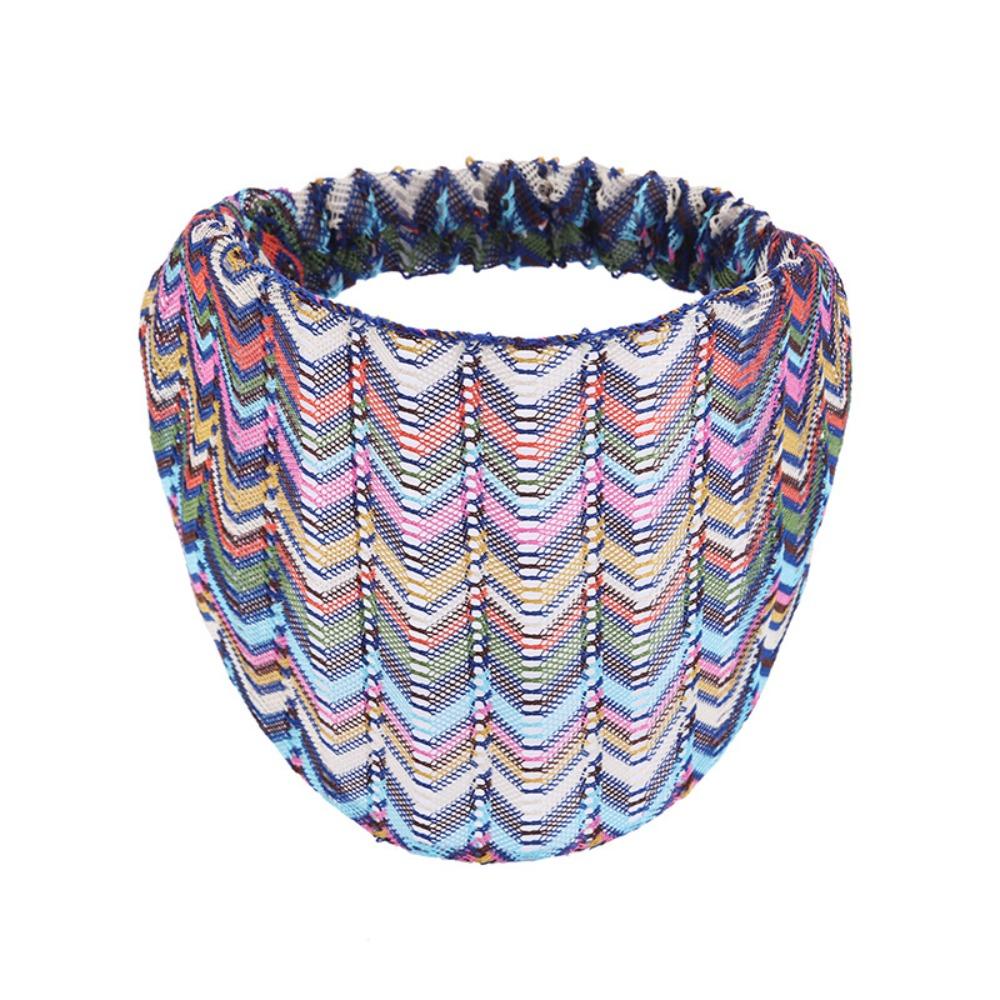 

Полые кружевные повязки на голову Нескользящие широкие боковые повязки Модная волнистая сетчатая повязка на голову Женские/Девичьи Style C