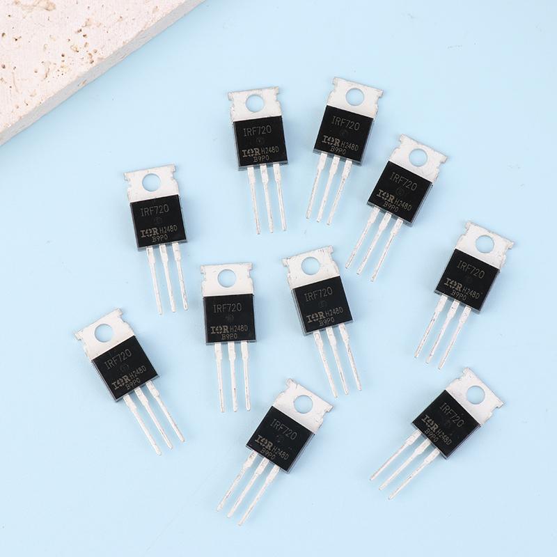 10 stk Ny Irf720/710 820 644 730 Irf740 Irf830 Irf840 felteffektrørtilbehør