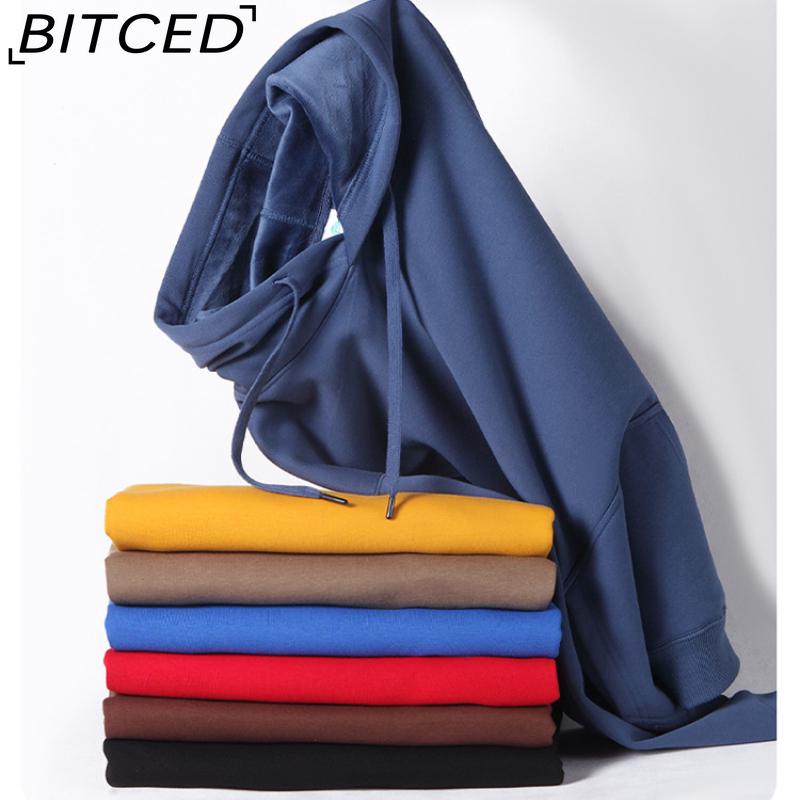 BITCED Cotton Long Sleeve Men's Loose Large Size Printed Sports Bottom Long Sleeve T-Shirt Top