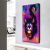 Modern Rock Graffiti Animal Cat Posters and Prints Canvas Painting Wall Art Picture for Living Room Nordic Mural Home Decoration No Frame