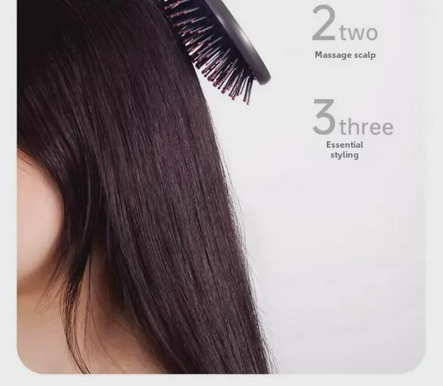 Masážní hřeben Huaqiangbei s vzduchovým polštářem - přenosný, antistatický a nadýchaný kadeřnický nástroj