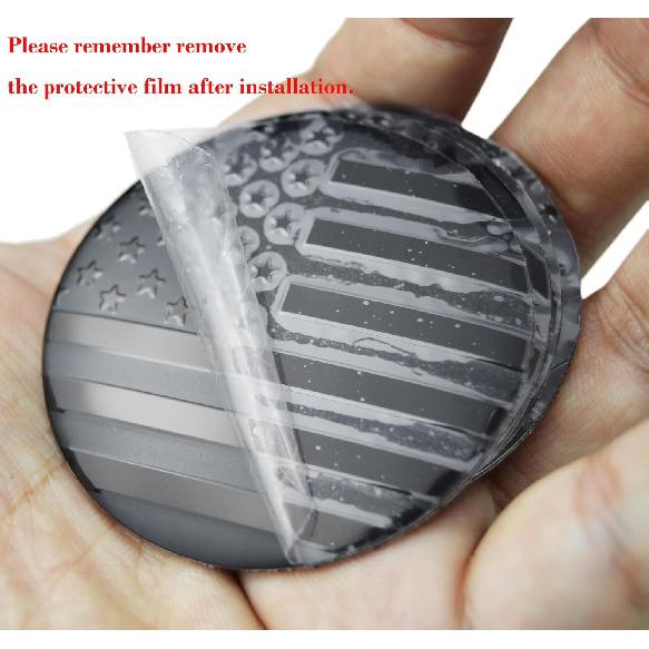 4X 56.5mm=2.24 Inches Black N Flag Wheel Hub Center Cap Emblems for Hub Center Cap US